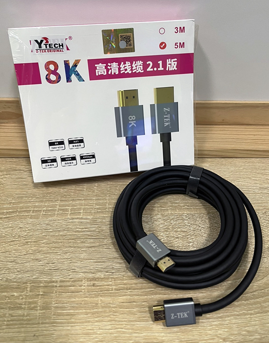 สายHDMI M-M 5 M. V2.1 ; Z-TEK / Z8006