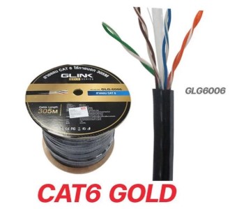 สายUTP CAT6 305 M. OUTDOOR GOLD SERIES ; GLINK / 20428 / GLG6006