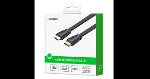 สายHDMI M-M 5 M. V2.0 สายแบน ; UGREEN / 50821 / ED015-5M