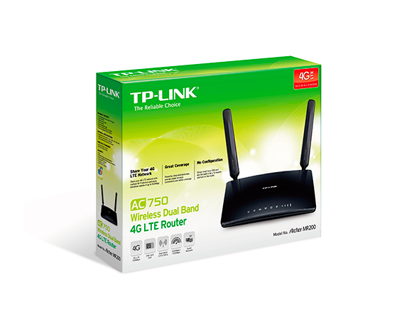 4G LTE AC750 WIRELESS DUAL BAND ROUTERแบบใส่ซิมใหญ่ ; TP-LINK / ARCHER / MR200** ราคาขายรวมvat