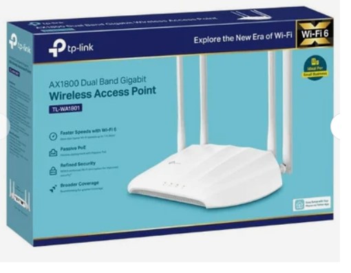 AX1800 GIGABIT ROUTER WIRELESS DUAL BAND 4 เสา, Intel Wifi 6 Gigabit ; TP-LINK / TL-WA1801