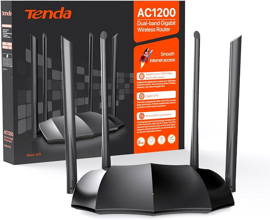 AC1200 Wireless Dual Band Gigabit ; TENDA / AC8