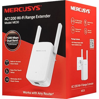 AC1200 WI-FI RANGE EXTENDER 2เสา ; MERCUSYS / ME30