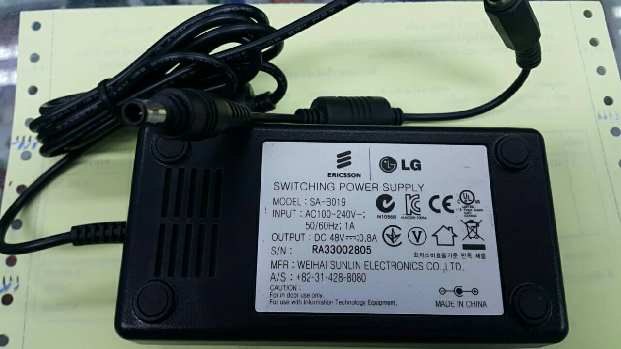 ADAPTER 48VDC 0.8A ; OEM / SA-B019
