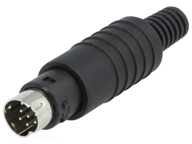 ปลั๊กMINI DIN 8 PIN ตัวผู้ ; EST / MP-371/8