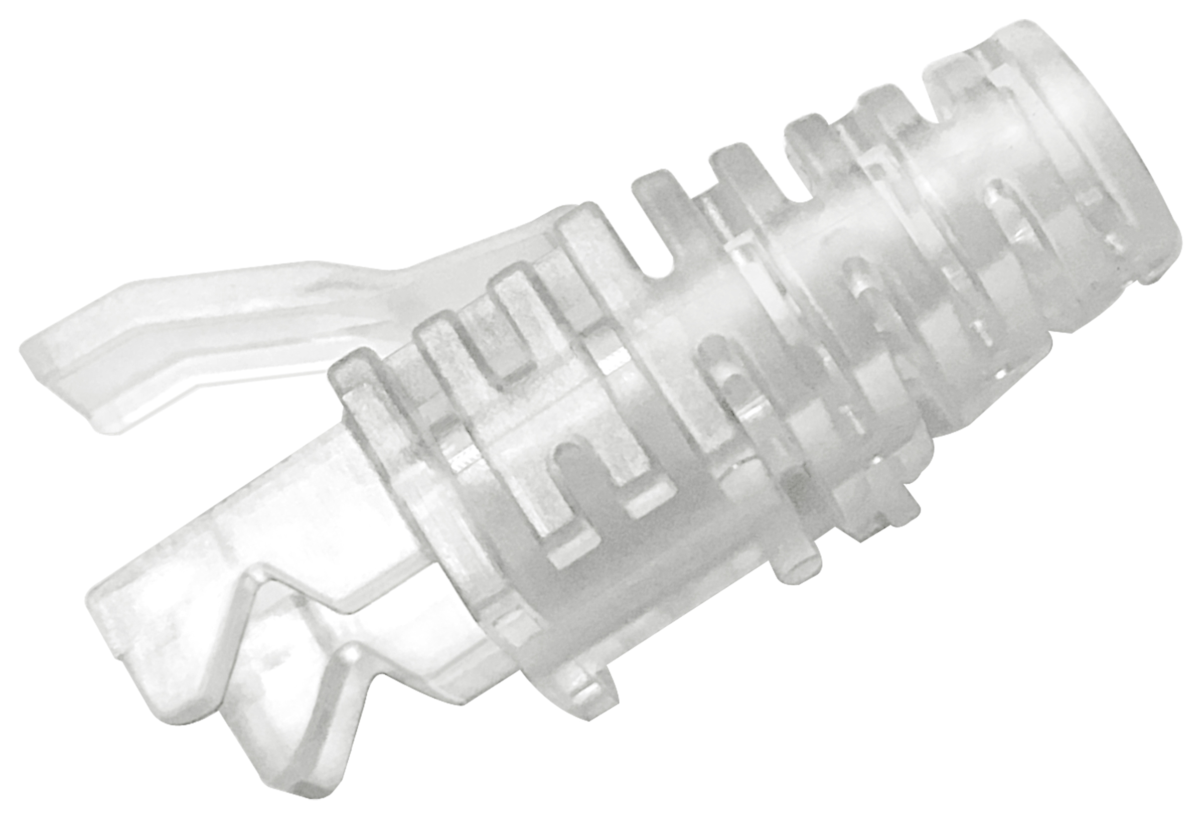 บูทสีหัวRJ45 CAT5E สลิม สีใส ; COMMSCOPE / 2843080-1, C06010108