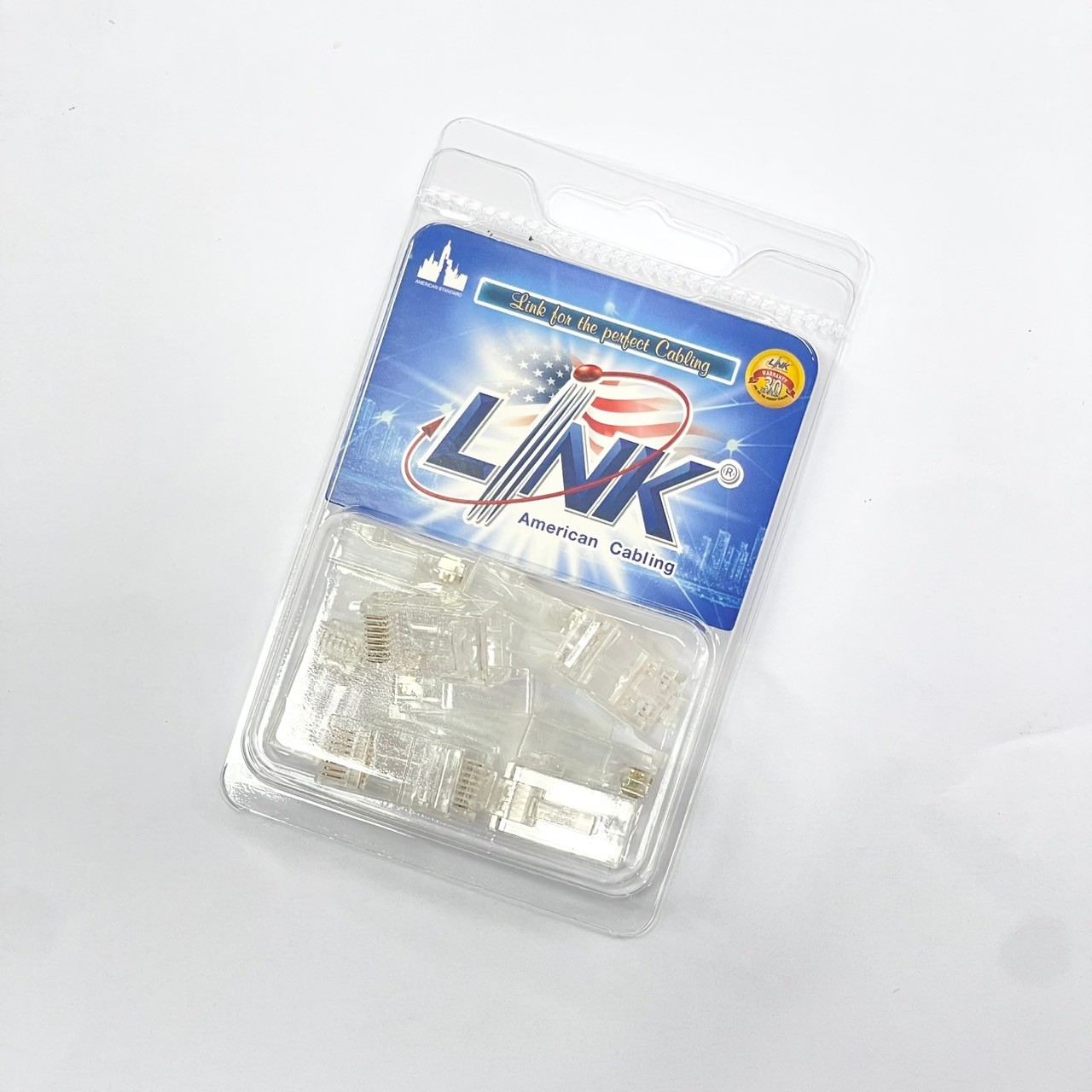 หัวRJ45 CAT6 ตัวผู้ รุ่นใหม่ ; LINK / US-1002A