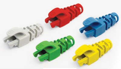 บูทสีหัวRJ45 CAT5Eแบบล๊อค สีฟ้า ; LINK / US-6514(US-6014เดิม)