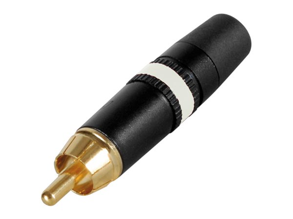 ปลั๊กRCA ตัวผู้ ชุปทองท้ายสีดำคาดขาว-REAN ; NEUTRIK / NYS-373-9