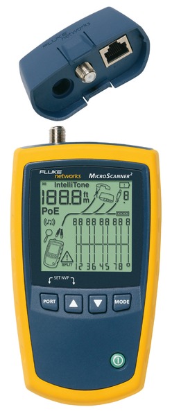 MicroScannerเครื่องเช็คสัญญาณโทรศัพท์, สายUTP, CCTV แบบจอLCD ; FLUKE / MS2-100 (ราคาขายรวมVATแล้ว)
