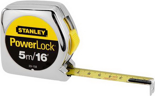 ตลับเมตร POWER LOCK 5M./16' ; STANLEY / 33-158