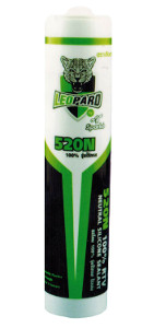 ซิลิโคน ไร้กลิ่นและกรด 300 ml. สีขาว ; LEOPARD / 520N