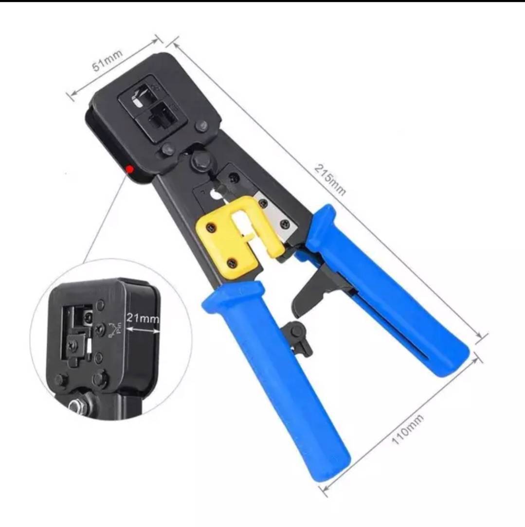 คีมเข้าหัวทะลุ RJ45( 8P, 8C ), RJ12( 6P, 6C ), RJ11( 4P, 4C ) ; XLL / YB515