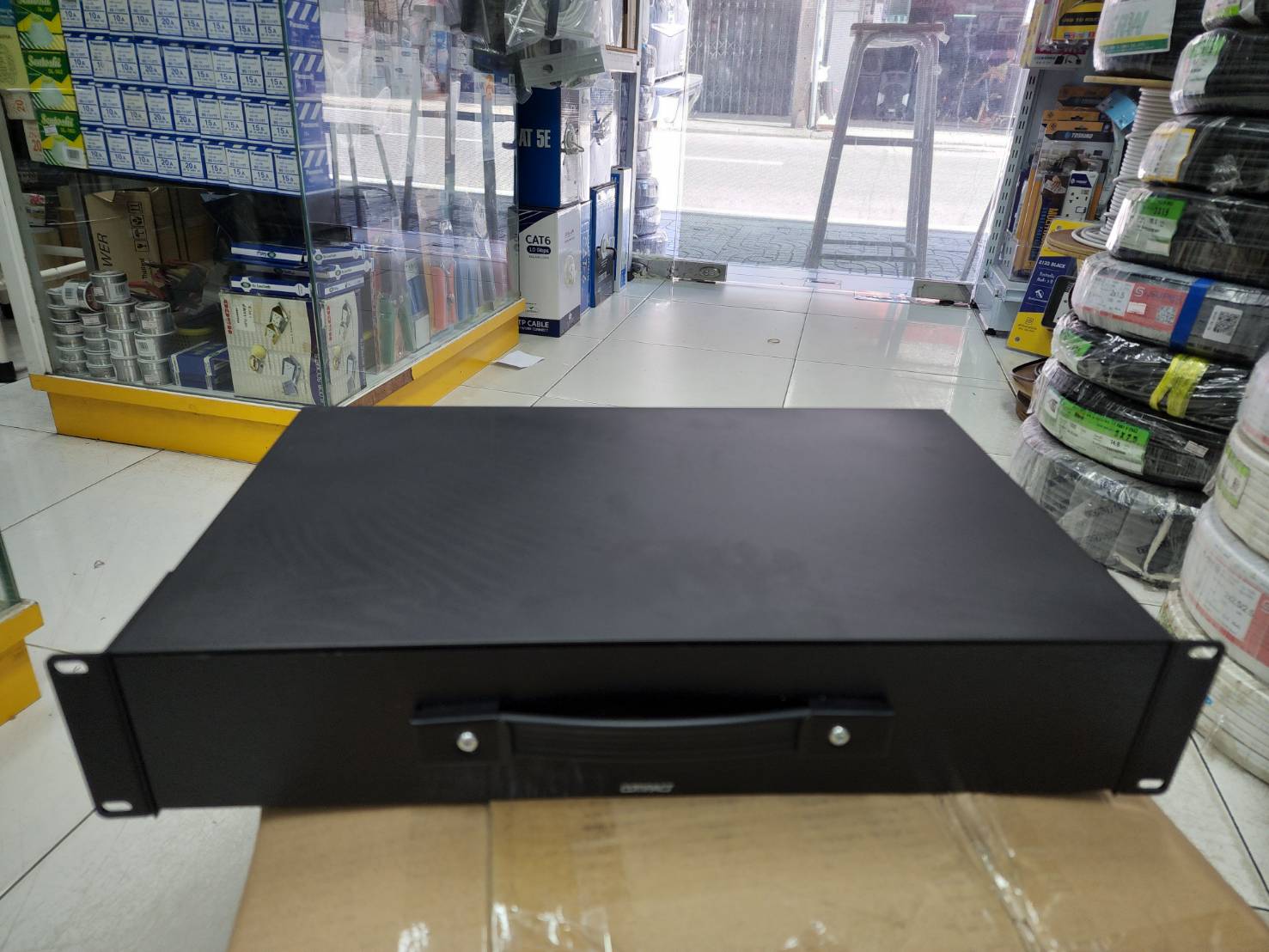 ลิ้นชักตู้ RACK ใส่ไมค์+โฟมใส่ไมค์ 2U (485mm. x 89mm. x 306mm.) ; 2U-10