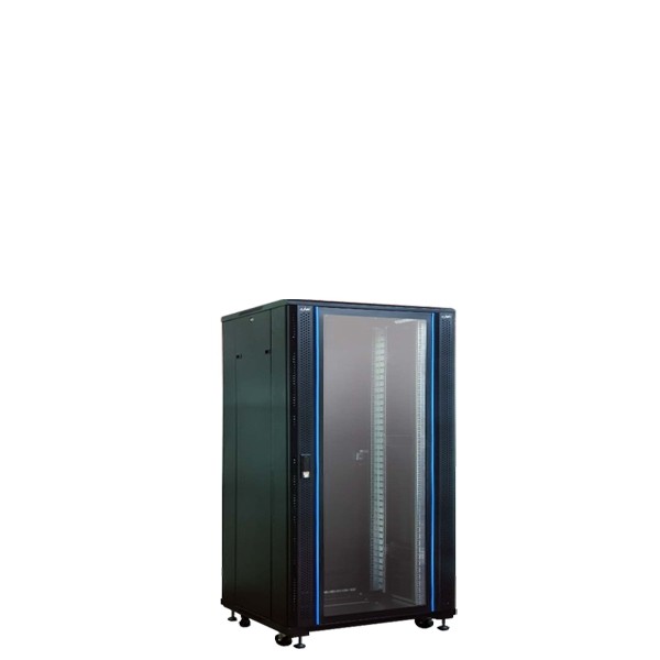 ตู้RACK ตั้งพื้น 15U ลึก 60 CM. / 60 X 60 X 88 CM. สีดำ ; LINK / CH-60615GS