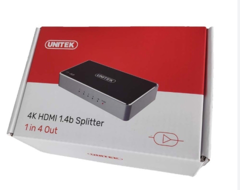HDMI SPLITTER 1IN TO 4 OUT EXTENDER 10M. ; UNITEK / V1109A