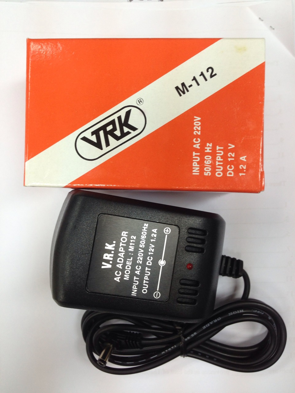 ADAPTER 12VDC. 1.2A ; VRK / M-112