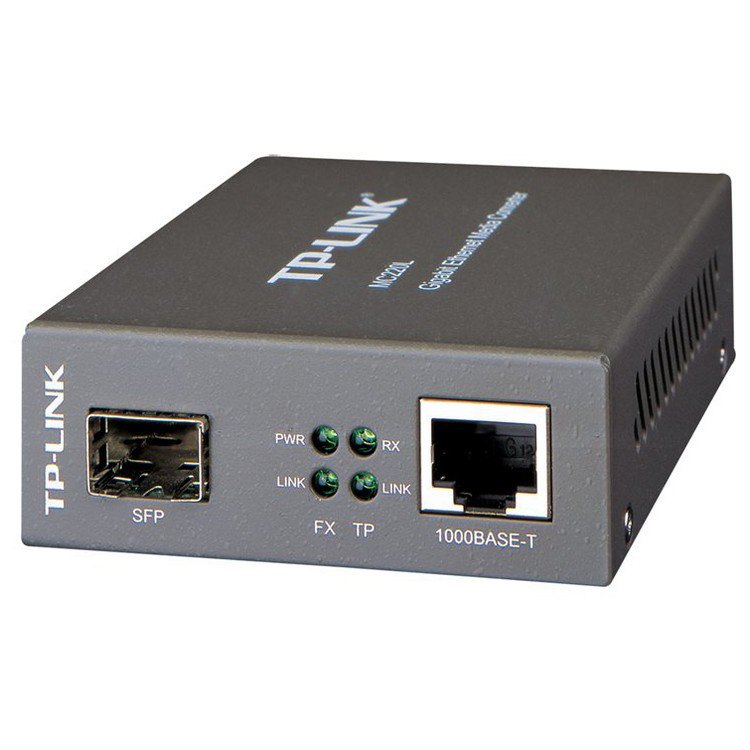 Media Converter 10/100/1000 Mbps, RJ45 TO Fiber SFP ; TP-LINK / MC220L