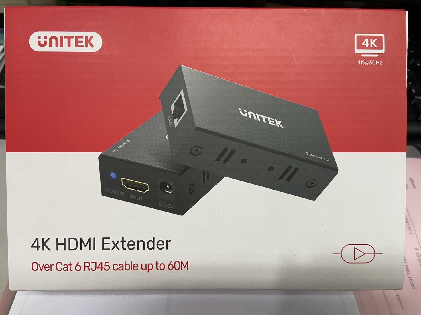 HDMI EXTENDER OVER CAT6 UP TO 60M. ; UNITEK / V100A