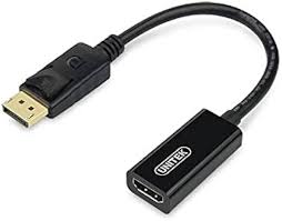 ตัวแปลงDISPLAY PORT MALE TO HDMI FEMALE ; UNITEK / Y-6342BK