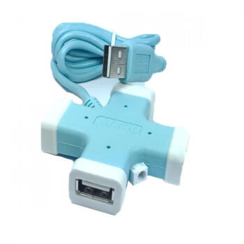 2.0 USB HUB 4 PORT สีฟ้า ; OKER / OE-H365LB, 01-33-00-02