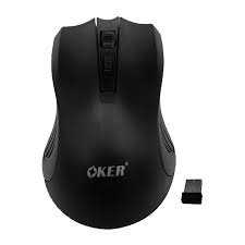 เม้าส์ไร้สาย 2.4GHz, 20M. / BLACK ; OKER / M857B, 06-75-00-01