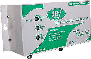 บูสเตอร์ขยายสัญญาณ(CATV/MATV AMPLIFIER) ; dBy / MA-110