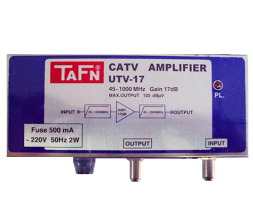 บูสเตอร์WIDE BAND 47-1000 MHz, 17dB ; TAFN / UTV-17