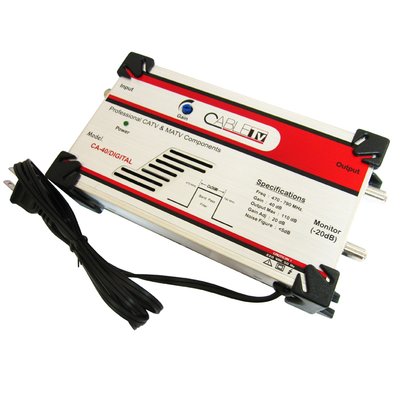 บูสเตอร์เสาดิจิตอลทีวี 40 dB ; CABLE / CA40 DIGITAL