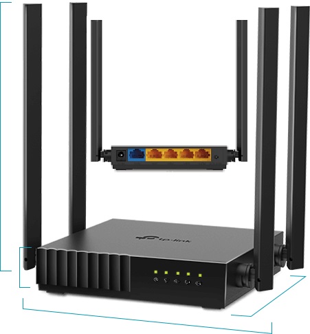 AC1200 Wireless Dual Band Router Access Point, Repeater 10/100Mbps ; TP-LINK / ARCHER C54