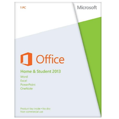 โปรแกรมOFFICE HOME AND STUDENT 2013, 32-BIT/X64 ENG.AP ; MICROSOFT / 79G-03572
